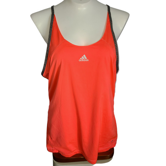 Adidas Climate Razor Back Spaghetti Strap Tank Top Size XL - Picture 1 of 4